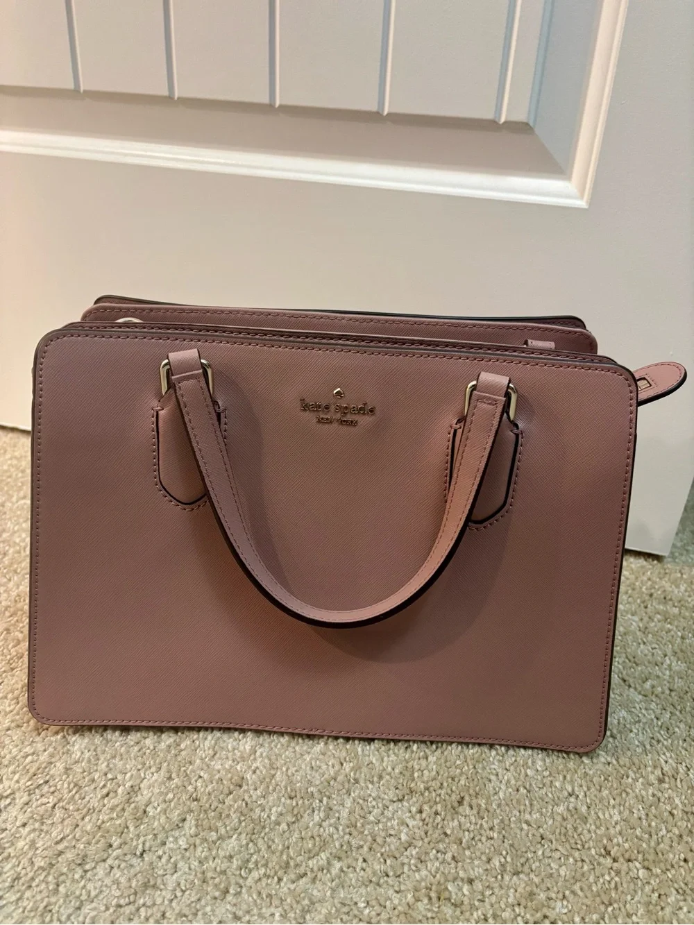 kate spade Dusty Pink Saffiano Satchel Bag